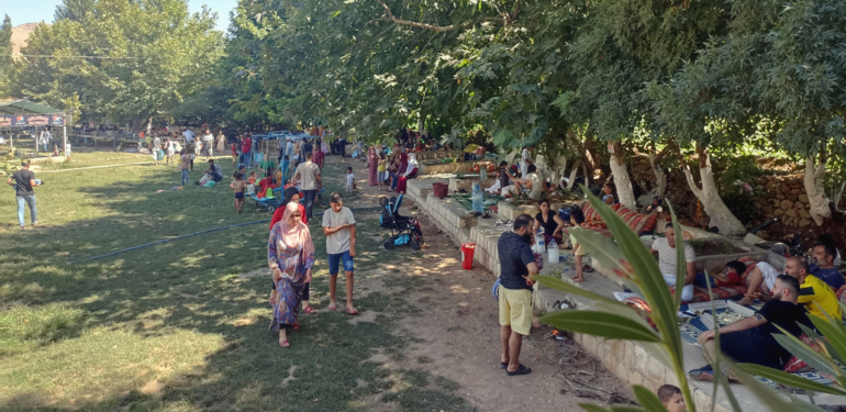 Çöl sıcaklarından kaçan vatandaşlar Ğurs Vadisine akın ediyor