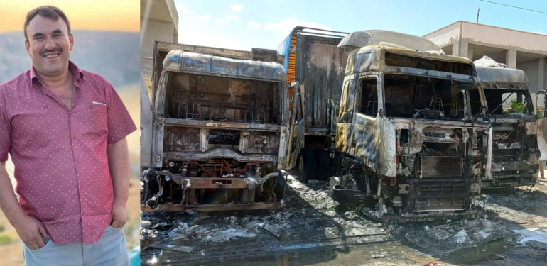 Yanan araçta ağır yaralanan kişi vefat etti