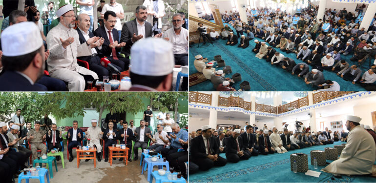 Diyanet İşleri Başkanı Erbaş Derik’e taziye ziyaretinde bulundu