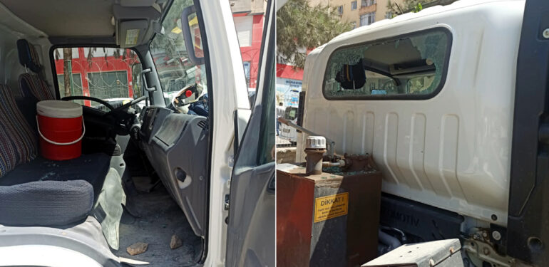 Dicle Elektrik ekibine yapılan saldırıda 2 kişi yaralandı