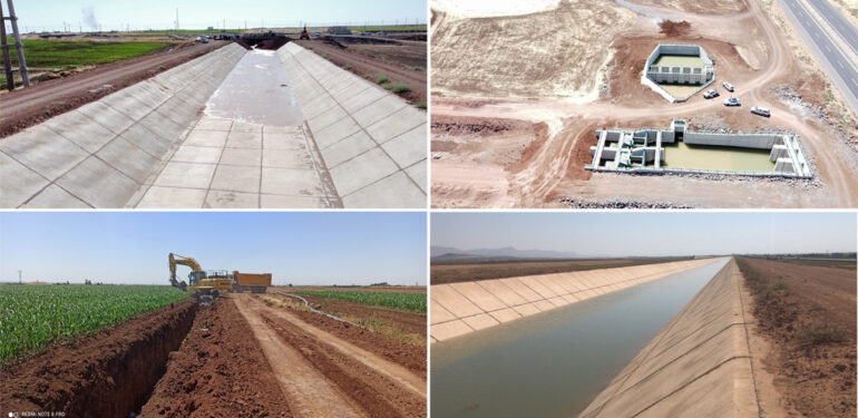 Mardin Depolaması Cazibe Sulaması Ana Kanalında Çalışmalar Devam Ediyor