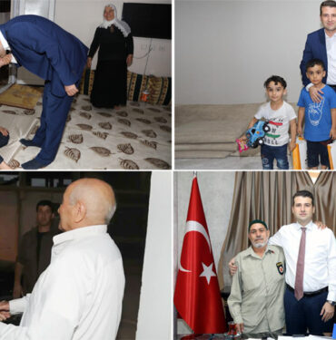Kaymakam Cıdıroğlu Gazi ve şehit yakınlarına ziyaret etti