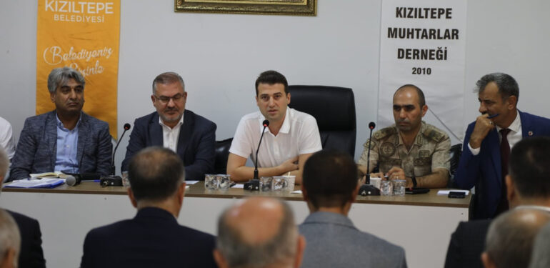 Kaymakam Cıdıroğlu 54 Kırsal Mahalle Muhtarları ile bir araya geldi