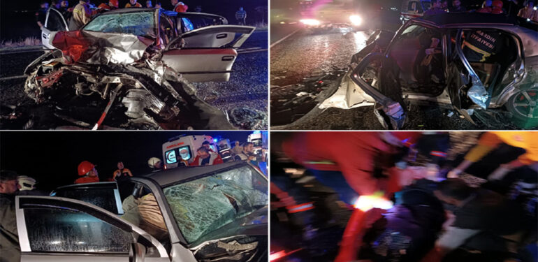 Feci trafik kazasında aynı aileden 3 kişi hayatını kaybetti