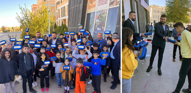 Lokman kuyumculuk diyabetli çocuklara insülin çantası hediye etti