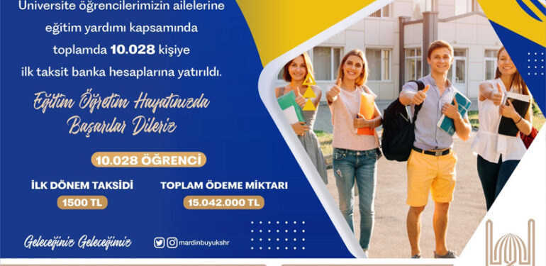 Büyükşehir Belediyesi Eğitim Destek Ödemelerinin İlk Taksitini Yatırdı