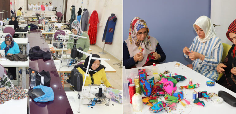 Mesleki Eğitim Merkezinde kadınlar, meslek sahibi oluyor