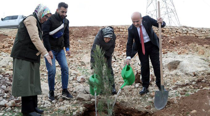 Şiddet Sonucu Yaşamı kaybeden kadınların anısına fidan dikildi