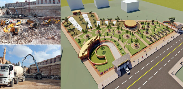 İki Katlı Kapalı Otoparkın ilk betonu döküldü