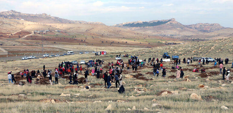 “Sağlıklı Nesil Doğayı Koruyan Nesil” 1000 tane fıstık fidanı dikildi