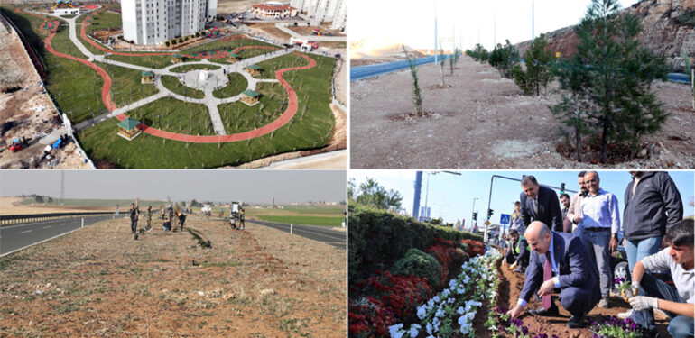 Büyükşehir Belediyesi daha yeşil bir Mardin için çalışmalarını sürdürüyor