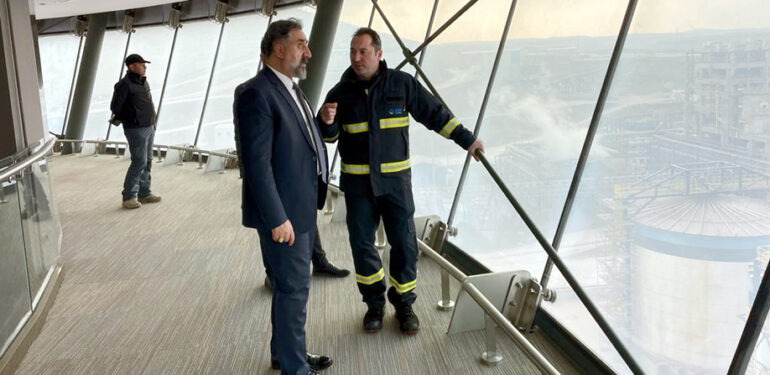 Rektör Özcoşar Eti Bakır Mazıdağı Tesisini Ziyaret Etti
