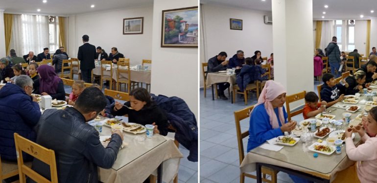 Hikmet Ustadan depremzedelere yemek ikramı