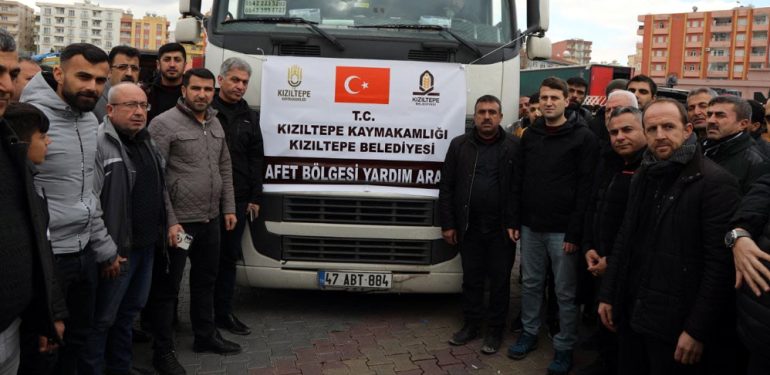 Kızıltepe’den Afet Bölgesine Yardım Eli Uzandı