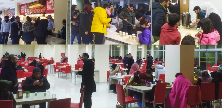 MAÜ Depremden etkilenen vatandaşlara kapılarını açtı