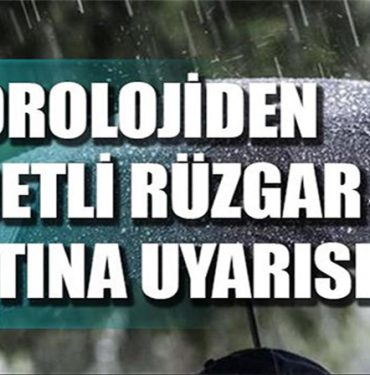 Meteoroloji'den Kızıltepe ve çevresi için fırtına uyarısı