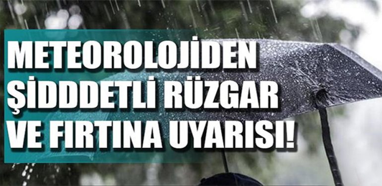 Meteoroloji’den Kızıltepe için fırtına uyarısı