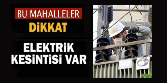 Derik ilçesinde 6 gün elektrik kesintisi uygulanacak