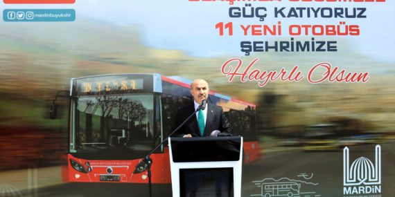 11 yeni otobüs törenle hizmete başladı