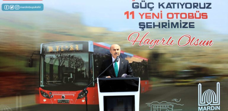 11 yeni otobüs törenle hizmete başladı