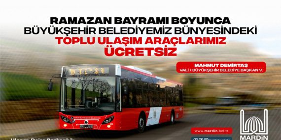 Bayram’da Belediye toplu ulaşım araçları ücretsiz yolcu taşıyacak