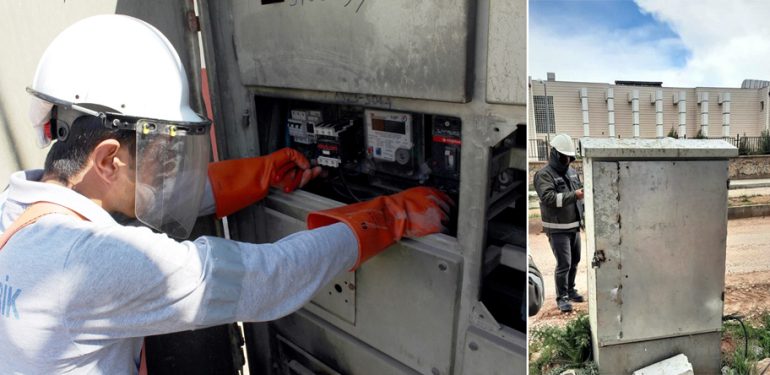 Dicle Elektrik müdahale edilen panoları onardı