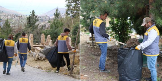 Bayramı öncesi mezarlıklarda temizlik çalışması başlatıldı