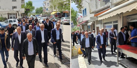 CHP Adayı Karaboğa Derik’te esnaf ziyaretinde bulundu