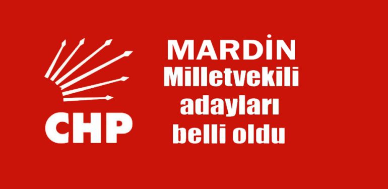 CHP Mardin milletvekili adayları belli oldu