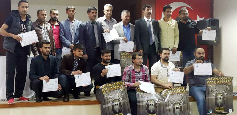Avcılık Kursiyerleri Sertifikalarını Aldı
