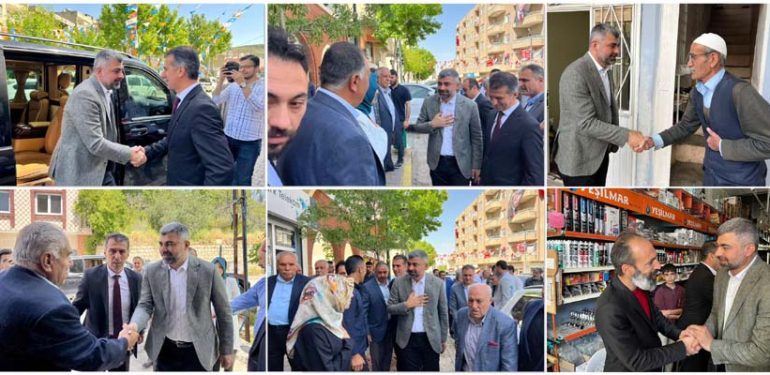 AK Parti Adayı Kılıç, Yeşilli’de seçim çalışması yürüttü