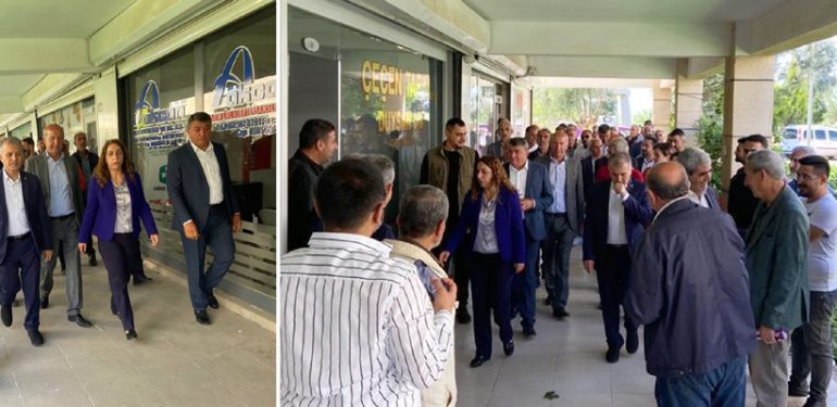 Yeşil Sol Parti Adayları, Kızıltepe’de esnaf ziyaretinde bulundu