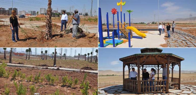 88 Dönümlük park yapımı devam ediyor