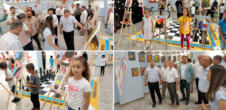 Anafartalar İlkokulunda Resim ve Sıfır Atık Sergisi Açıldı