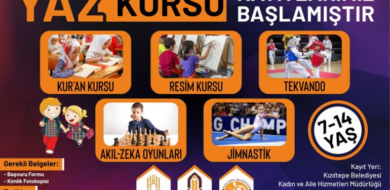 Yaz kursu kayıtları başladı