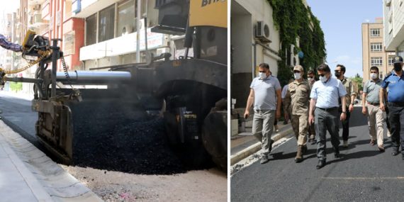 Kızıltepe’de 2021’in İlk Asfaltı Serildi