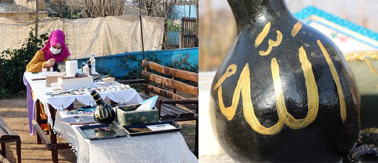 Hurda malzemeleri sanat eserine dönüştürüyor