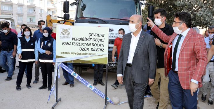 Kızıltepe Şahkulubey Caddesinde yol çalışması başladı
