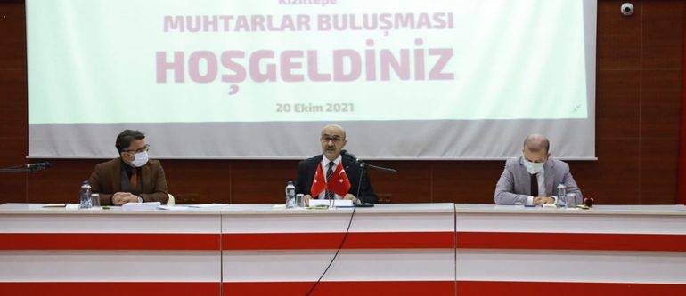 Vali Demirtaş Kızıltepe Muhtarları ile Bir Araya Geldi