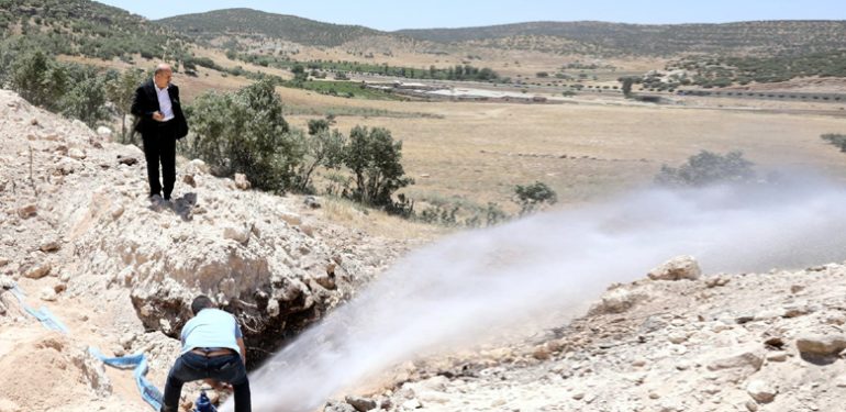Sultan Köy-Artuklu isale hattında su verilmeye başlandı