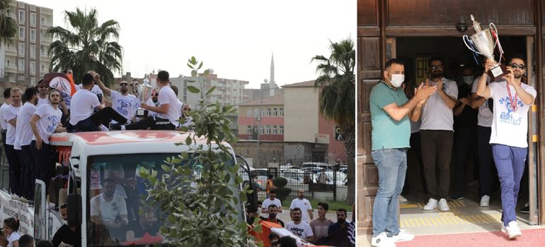 Yeni Kızıltepe Spor Voleybol Takımı’na Şampiyonluk Kutlaması