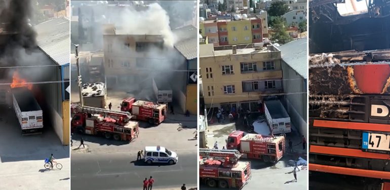 TIR aracında çıkan yangın söndürüldü