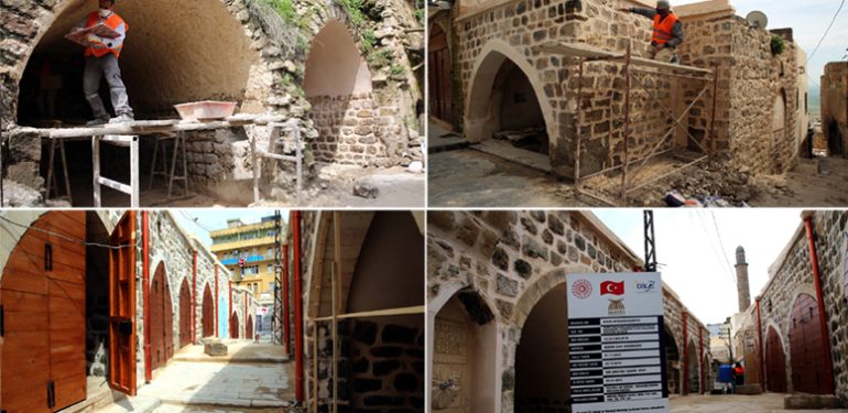 Mardin’in tarihi çarşıları ilk görünümüne kavuşuyor