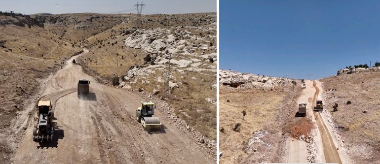 Türkmen vadisi çevre yolunda çalışmalar devam ediyor