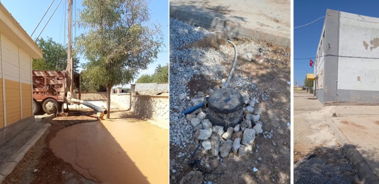 Eşme okulu suya kavuşturuldu