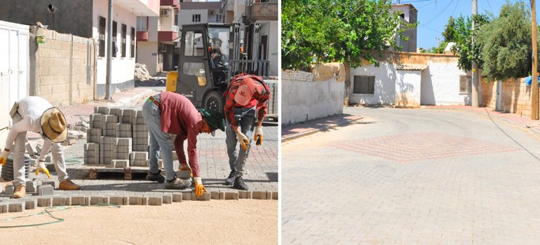 Kızıltepe’de yol çalışmaları sürüyor