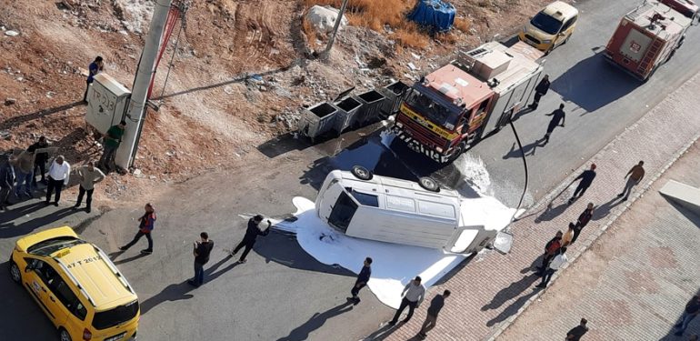 Kızıltepe’de iki araç çarpıştı: 1 yaralı