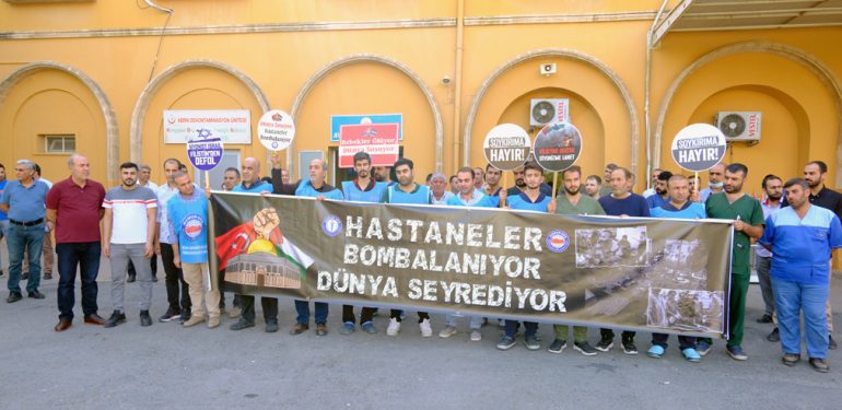 Sağlık-Sen, İsrail’in hastaneleri bombalamasını kınadı