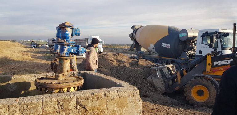 Beyazsu Ana hattında oluşan arıza giderildi