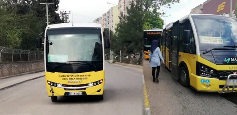 Mardin’de Özel Halk Otobüslerine Gelir Desteği